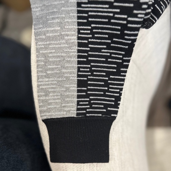 JONATHAN SIMKHAI Light and Dark Blue Apres-Ski Sweater - Size M - Picture 8 of 15